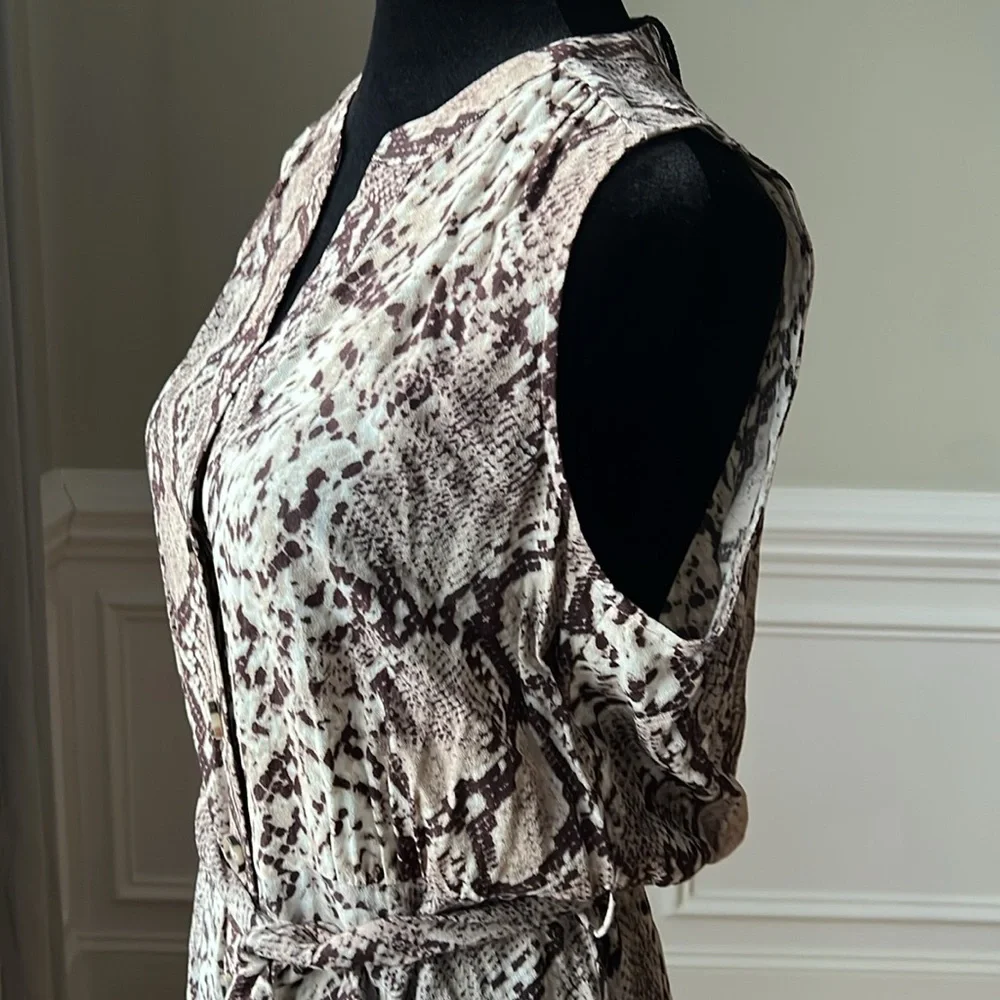 R-Label Snakeskin Print Dress 🤎